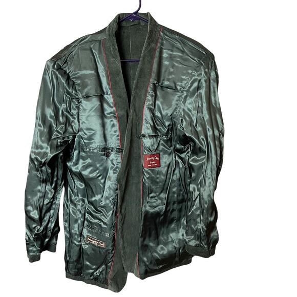 Jeremy Cobb Corduroy Academic Blazer Green Teal Suede Elbow Patch Sport Coat 40R - Picture 6 of 8